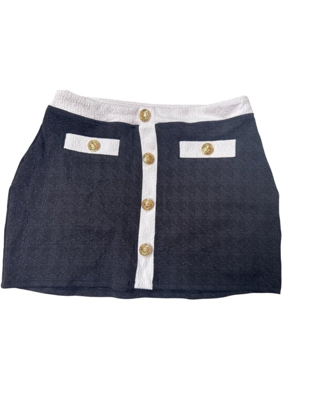 NWT L'Agence Coco Mini Skirt Cover Up Black/White Size Small - Picture 4 of 9